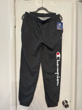 Champion Kids Dark Gray Logo Jogger Sweatpants